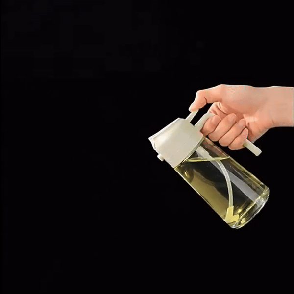 Kitchen 2 in 1 Oil Dispenser, Kitchen 2 in 1 Oil Dispenser and Oil Sprayer Black
