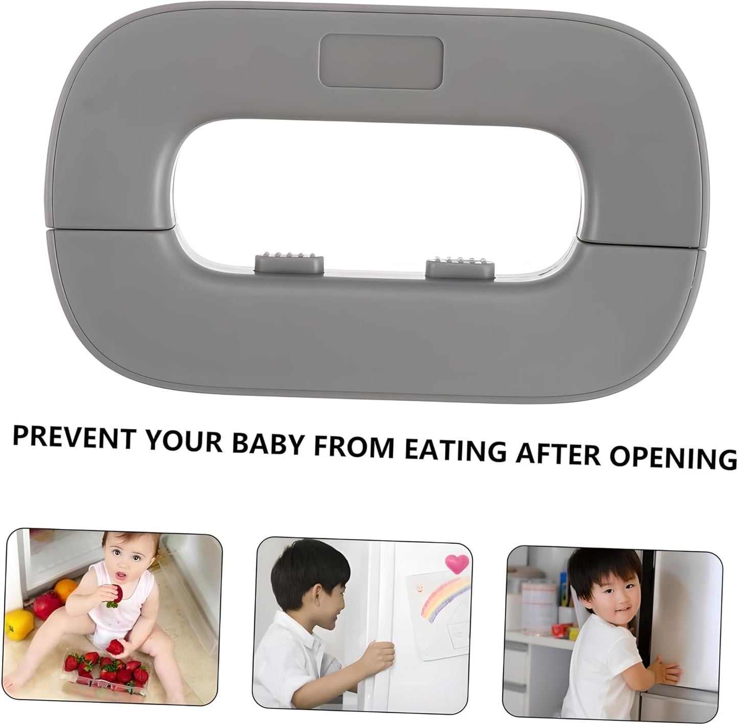 Fridge Locks for Children Refrigerator Lock Child Safety Refrigerator Lock Multi-Function Lock Catch with 3M Adhesive, Used for Cupboard Door Drawer Closet