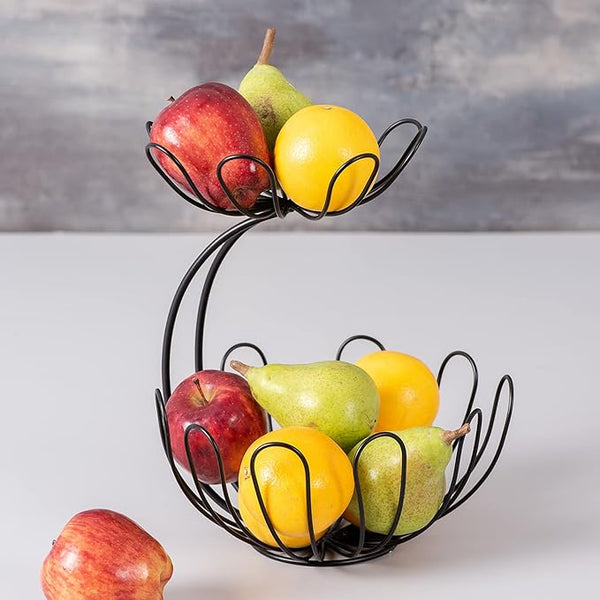 2-Tier Crescent Fruit Basket by Matrix