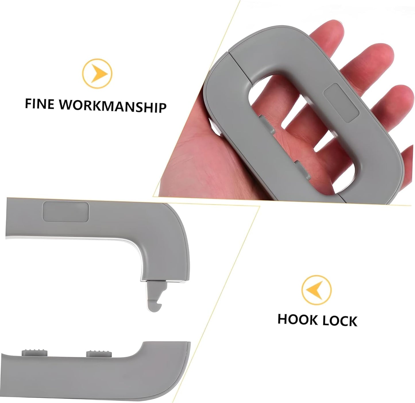 Fridge Locks for Children Refrigerator Lock Child Safety Refrigerator Lock Multi-Function Lock Catch with 3M Adhesive, Used for Cupboard Door Drawer Closet