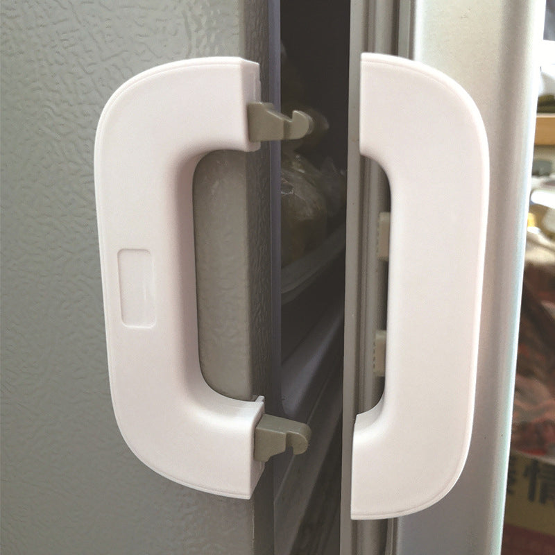 Fridge Locks for Children Refrigerator Lock Child Safety Refrigerator Lock Multi-Function Lock Catch with 3M Adhesive, Used for Cupboard Door Drawer Closet