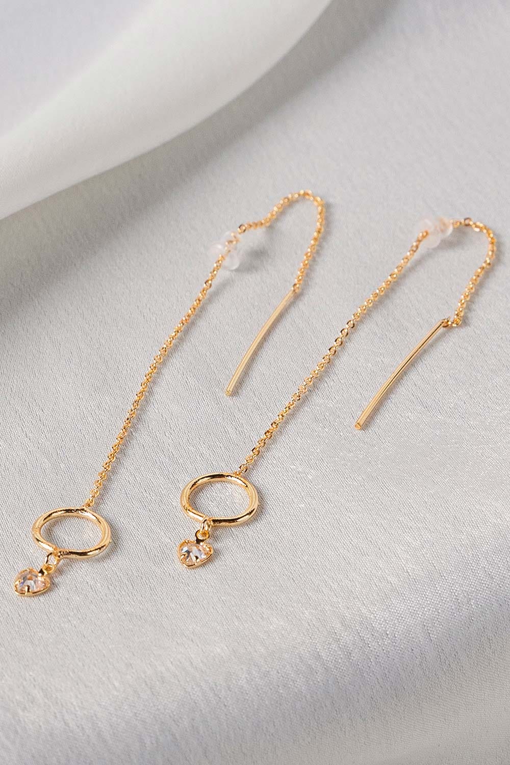 Threader Earrings Gold